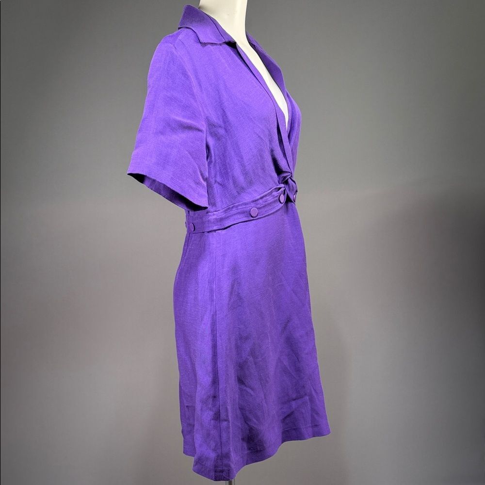 Sandro Purple Midi Dress (R9) - Picture 5 of 10